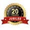 Jubilee Button with Banner - 20 YEARS