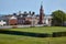 The Jubilee Clock Tower in seaside town Seaton. Devon. England