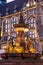 Jubilee fountain in front of the town hall in Wuppertal-Elberfeld near Nacht. Germany