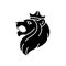 Judah Lion black glyph icon