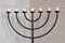 Judaic candlestick menorah