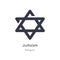 judaism icon. isolated judaism icon vector illustration from religion collection. editable sing symbol can be use for web site and