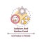 Judaism and kosher food concept icon