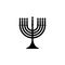 Judaism Menorah sign icon. Element of religion sign icon for mobile concept and web apps. Detailed Judaism Menorah icon can be use