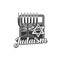 Judaism religion icon, Jewish menorah, David Star