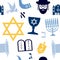 Judaism Seamless Pattern