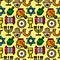 Judaism seamless pattern vector illustration