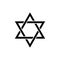 Judaism Star of David sign icon. Element of religion sign icon for mobile concept and web apps. Detailed Judaism Star of David ico