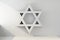 Judaism symbol on gray wall