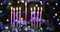 Judaism tradition holiday symbols for Hanukkah celebration, such as lighting hanukkiah menorah candles as symbols of the