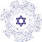 Judaism vector icon. Judaism editable stroke. Judaism linear symbol for use on web and mobile apps, logo, print media. Thin line