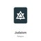 Judaism vector icon on white background. Flat vector judaism icon symbol sign from modern religion collection for mobile concept