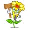 Judge allamanda flower isolated in the mascot