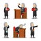 Judge Cartoon Character Set. Law and Justice