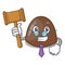 Judge chocolate candies mascot cartoon