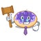 Judge donut blueberry mascot cartoon