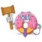 Judge Donut mascot cartoon style