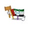 Judge flag united arab emirates in character