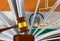 The  judge\\\'s gavel, the book of laws and scales against the background of the flag of Republic of India.3d-image