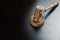 Judges Or Auctioneers Walnut Gavel On The Black Table