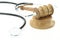 Judges gavel and stethoscope