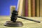 Judges  wooden gavel on wooden rustic background