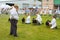 Judging Torfaen sheep at the Royal Welsh Show