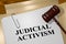 JUDICIAL ACTIVISM concept