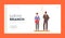 Judicial Branch Landing Page Template. Male and Female Characters Stand on Scales, Discrimination In Corporation