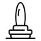 Judicial stamper icon, outline style