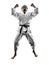 Judoka fighter man silhouette