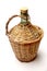 Jug with bamboo weaving