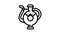 jug clay crockery line icon animation