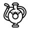 jug clay crockery line icon vector illustration