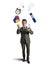 Juggler businessman