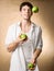 Juggling with apples