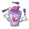 Juggling berry smoothie mascot cartoon