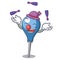 Juggling clyster mascot cartoon style
