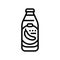 juice banana line icon vector illustration