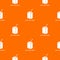 Juice box straw pattern vector orange