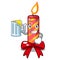 With juice christmas candle combined with pita cartoon