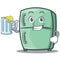 With juice cute refrigerator character cartoon