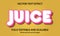 Juice Editable 3D text style effect