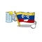 With juice flag venezuela isolated with the cartoon