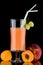 Juice and fresh fruits - organic, health drinks se