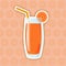 Juice Icon. Carrot