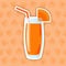 Juice Icon. Pumpkin