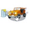With juice jeep car toys in shape character