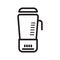 juice machine icon design black