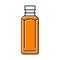 juice plastic bottle color icon vector illustration